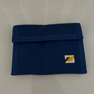 Vintage Merit Cigarettes Bi-Fold Wallet 80’s Advertising Collectible Blue